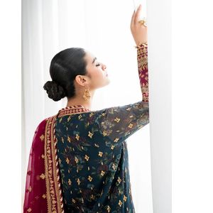 Handmade Salwar Kameez Suit Designer Indian Pakistani Art Silk Suit Punjabi Dress Material Party Wear Wedding - Product Image 6