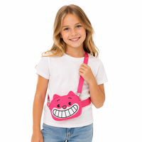 Sac banane et mini sac à bandoulière mignons pour femmes, style dessin animé, avec fermeture éclair, pour petites filles, personnalisation disponible