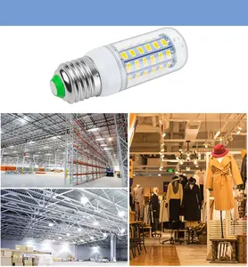 Lampes <span class=keywords><strong>LED</strong></span> E27 pour usage hôtelier, dissipateur thermique en céramique, matériau PC, blanc chaud 3500K, certifiées ROHS, durée de vie de 50 000 heures, décoration de chambre - Product Image 3