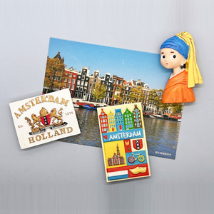 Imanes de nevera para países de Europa, recuerdo turístico, recuerdos de Países Bajos, holland, de <span class=keywords><strong>turismo</strong></span> - Product Image 2