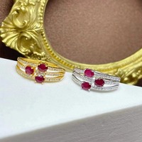Cincin Wanita Model Klasik untuk Pertunangan dan Pernikahan, Berlapis Platinum Perak Sterling 925 dengan Batu Safir Potongan Oval, Promo Panas
