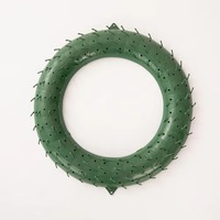 Couronne artificielle personnalisée anneau inférieur en plastique de Noël DIY Design couronne de fleurs cercle de coeur pour la décoration de la maison accessoires