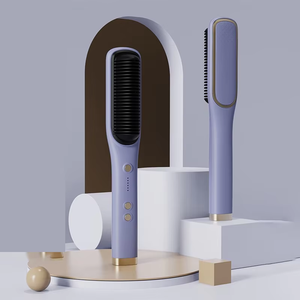 Custom Private Label Heated <strong>Ceramic</strong> <strong>Hair</strong> <strong>Straightener</strong> Comb Electric Heating Anion <strong>Hair</strong> <strong>Straightener</strong> - Product Image 6