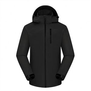 Stock Blank Custom Logo Outdoor Windproof Mens Windbreaker Jacket 100% Polyester Waterproof Hiking Jackets for Men - Product Image 2