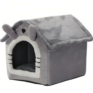 Hot Seller All-Season Cat or <strong>Dog</strong> House Rectangle Enclosed with Removable Washable Cushion Cozy Warm Pet <strong>Bed</strong> <strong>Fashion</strong> Style - Product Image 6