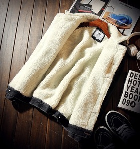 Winter Fashion Mens Jean <strong>Jacket</strong> Outwear Male Man Cowboy <strong>Jackets</strong> Men and Coat Trendy Warm <strong>Fleece</strong> <strong>Thick</strong> Denim <strong>Jacket</strong> Wool - Product Image 6