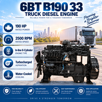 Moteur Cums 6BT Série B190-33 Turbocompressé Intercooler 2500 tr/min 4 temps en ligne 6 cylindres pour remplacement de camion et véhicule utilitaire