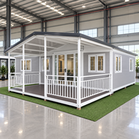 Maison conteneur préfabriquée anti-corrosion, design artisanal, 20 pieds/40 pieds, bureau et habitation modulaire mobile démontable