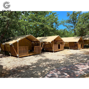 Miglior unico <span class=keywords><strong>Glamping</strong></span> tenda da campeggio impermeabile in PVC tela di alluminio-palo baldacchino Lodge esterno tetto tendato <span class=keywords><strong>Bungalow</strong></span> tenda Top World - Product Image 1
