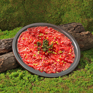 Vajilla para hot pot estilo montañés, carne de res recién cortada, filete de res con sabor a menta, plato redondo, platos creativos - Product Image 1
