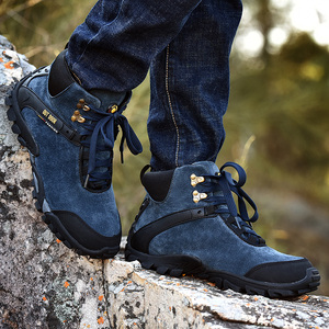 Stivali da <span class=keywords><strong>Trekking</strong></span> da uomo stivali da <span class=keywords><strong>Trekking</strong></span> impermeabili scarpe da arrampicata da montagna Sneakers da campeggio resistenti all'usura stivali da neve <span class=keywords><strong>invernali</strong></span> da esterno uomo - Product Image 4