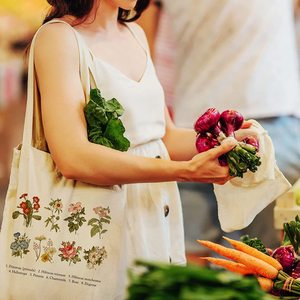 Sac fourre-tout personnalisable 100 % coton Maison D'Hermine Colmar, réutilisable avec fermeture éclair, sac de courses en toile naturelle Simpli-Magic - Product Image 6