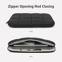 Étui pour ordinateur portable moderne souple de 13 à 14 pouces pour Macbook Air/Pro 13,3/13,6 et DellHP, étui pour ordinateur portable imperméable ajusté en noir