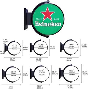 High Brightness <b>Illuminated</b> Business display Projected Signage Led Rotating Advertising Light Box Sign for Outdoor Restaurants - Product Image 5