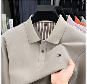 Camicia da golf a maniche lunghe camicia tinta unita <span class=keywords><strong>polo</strong></span> traspirante - Product Image 5