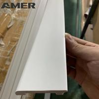 Plinthe en PS moulé Amer de 10 cm pour ligne de production, étanche, blanche, pour plafond d'hôtel, plinthe décorative en PS