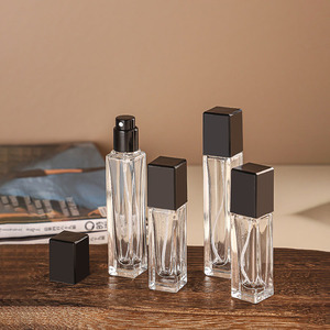 5ml 10ml Spray Sample Perfume Small <b>Refill</b> <b>Travel</b> <b>Bottles</b> Glass square Shape Perfume Container - Product Image 1