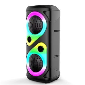 2025 Nhà Máy Cung Cấp Trực Tiếp RGB Không Dây Cho <span class=keywords><strong>Bluetooth</strong></span> Loa 4-Inch Dual Máy Tính Để Bàn Cầm Tay Mới Vuông Nhảy Ánh Sáng Sân Khấu Pin - Product Image 1