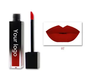 Grosir Makeup Label pribadi lipstik cair Matte pelembap Lip Gloss grosir tanpa logo lipstik matte