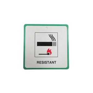 Segno di etichetta di avvertimento adesivo da parete per esterni personalizzato fare attenzione all'etichetta antincendio non fumare piastre di avvertimento resistenti al fuoco - Product Image 2
