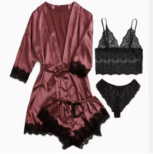 Stocks clairs, vente en gros de vêtements, inventaire de vêtements, vêtements pour hommes et femmes, prix bas, vêtements de nuit, vêtements de nuit <span class=keywords><strong>sexy</strong></span>, pyjamas luxueux et romantiques, 100% - Product Image 4
