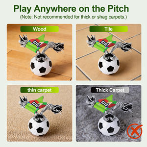 Jouet pour animaux de compagnie officiel de la Coupe du monde <span class=keywords><strong>FIFA</strong></span>, ballon de football automatique à rotation, jouet interactif pour chien, jouet de récupération intelligent, ballon de football à mouvement automatique - Product Image 5