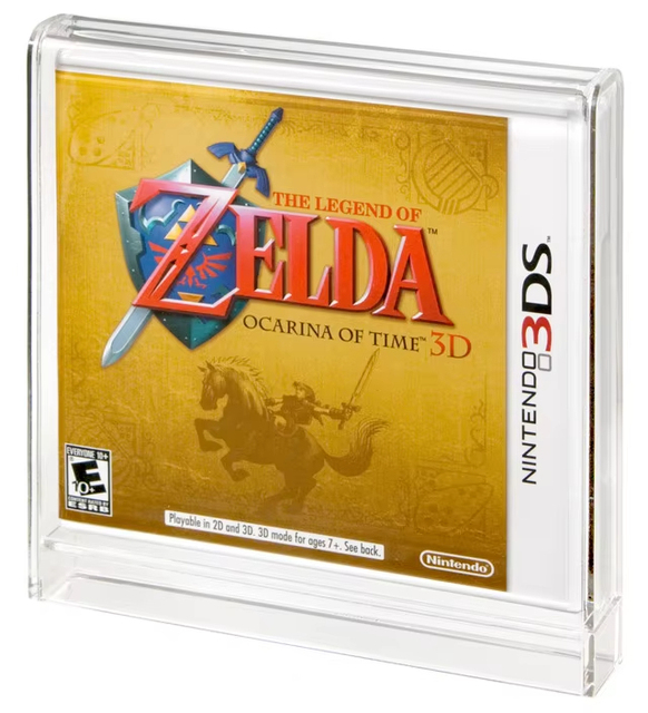Custom Modern Clear SNES or N64 Boxed Video Game Acrylic Display Case