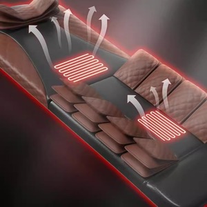 Electric Massage Mattress Dark Brown Full Body Airbag With Heating For Back <b>Neck</b> Waist Legs - Product Image 1