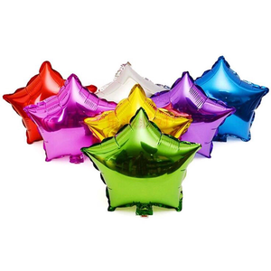 Suministros de fiesta de cumpleaños de papel de aluminio personalizado al por mayor estrella colorida precio barato envío gratis globo de papel de aluminio - Product Image 2