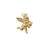 Pendentif Ange Punk Plaqué Or Cuivre 18K Anti-décoloration avec Ailes de Cupidon pour Bijoux DIY Bracelet Boucles d'oreilles Collier Zircon