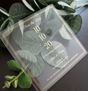 Cartes de mariage romantiques, en acrylique transparent, de haute qualité - Product Image 3