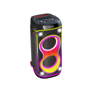 <span class=keywords><strong>ลำโพง</strong></span>คาราโอเกะปาร์ตี้ขนาดใหญ่รุ่นใหม่, <span class=keywords><strong>ลำโพง</strong></span>พกพาไร้สาย BT กำลังขับ 120 วัตต์ ขนาด 8 นิ้ว คู่ พร้อมไมโครโฟนไร้สายแบบชาร์จได้สองตัว - Product Image 3