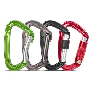 Auto Bloqueio Carabiners 25KN Heavy Duty Escalada Carabiners para Escalada Camping Rapel Resgate