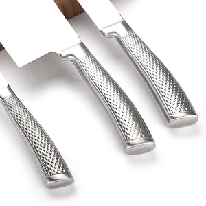 Ensemble de couteaux de cuisine 3 pièces en acier inoxydable de conception ergonomique, manche creux, collection <span class=keywords><strong>Graphix</strong></span>, ingrédients métalliques durables - Product Image 3
