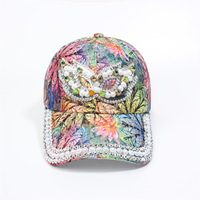 Sombreros de Sol para Mujer con Pedrería, Protección UV, Gorra de Béisbol Brillante Decorada, Gorras para Espectáculos de Danza, Gorras con Personalidad, Gorra de Hip Hop para Calle y Aire Libre