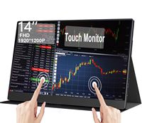 Monitor Portátil de 14 Pulgadas IPS 1200P HDR con Pantalla Táctil, Segundo Monitor Externo para Laptop, PC Gaming, PS5, Switch, Teléfono