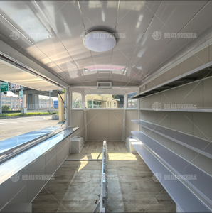 รถขายอาหารเคลื่อนที่โครงเหล็กได้รับการรับรองมาตรฐาน CE DOT สำหรับขายไอศกรีม ชานม ขนม และอาหารจานด่วนริมทาง - Product Image 6