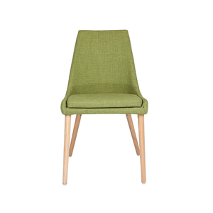 Offre Spéciale pas cher salle à manger café restaurant en bois jambe chaise en tissu en gros - Product Image 2