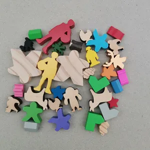 Trinquetes de meeple de madera baratos para juegos de mesa, gran oferta