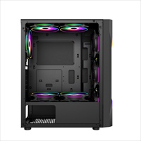 Nouveaux arrivages coque d'ordinateur m-atx carte mère Usb3.0 boîtier PC de jeu avec ventilateurs de couleur 0.7mm plaque d'acier épaissie