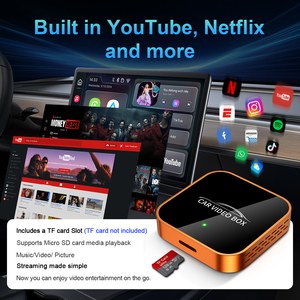 CarPlay อะแดปเตอร์ USB C 2025อัปเกรด Play2video YouTube Netflix PRIME Video กล่องรถยนต์อัตโนมัติแบบแอนดรอยด์ - Product Image 5