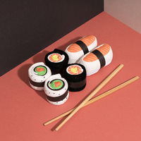 Mode personnalisé nouveauté boîte-cadeau chaussette unisexe drôle créativité beignet Sushi Pizza nourriture cadeau chaussettes