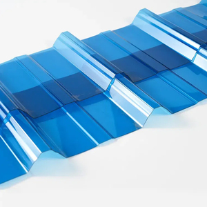 Feuille de toiture en polycarbonate transparent bleu <span class=keywords><strong>lac</strong></span> pour abri d'auto et toit de serre - Product Image 1
