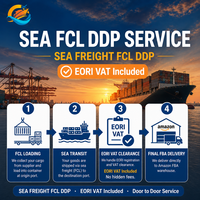 Transport maritime Chine-Allemagne FCL conteneurs 20ft 40ft DDP Amazon FBA avec EORI et TVA inclus – Logistique professionnelle tout-en-un