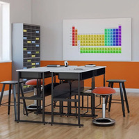 Table d'école moderne en bois, mobilier de bureau scolaire, bureau d'élève