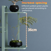 Support de plante de balcon en métal à 6 niveaux conçu présentoir de pot de fleur pour la maison jardin extérieur décor de pépinière