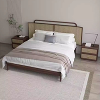 Lit double de luxe créatif pour chambre principale, style nordique hôtelier
