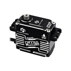 New for 58KG Torque BLS3858MED Waterproof High Precision Steel Gears CNC Aluminum Case Digital Brushless Servo RC <b>Car</b> - Product Image 2
