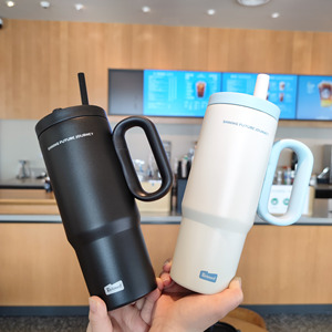 Cross Border Car Thermos Cup 316 Stainless Steel 20.6oz Double Wall Vacuum Insulated Travel Tumbler With Straw - Product Image 2