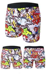 Bóxers <span class=keywords><strong>de</strong></span> <span class=keywords><strong>Hombre</strong></span> <span class=keywords><strong>de</strong></span> Modal Transpirable Tejido con Estampado <span class=keywords><strong>de</strong></span> Página Completa y Patrón Personalizado <span class=keywords><strong>de</strong></span> Alta Calidad con Soporte Levantamiento - Product Image 3